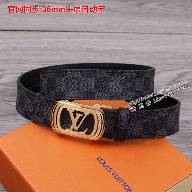 LV爆款男士皮帶 路易威登經典自動平滑款腰帶  jjp2204
